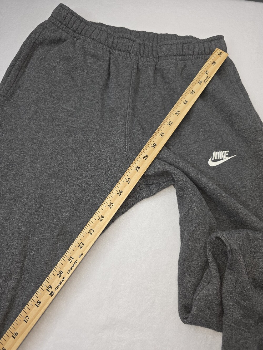 Nike Men's Charcoal Gray Sweatpants Joggers White Swoosh Size Small CS-3644 - Picture 5 of 10